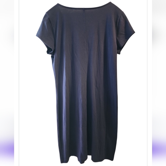 LILLY PULITZER Woman's Brewster T-Shirt Dress in True Navy 100% Pima Cotton Med - Picture 5 of 5